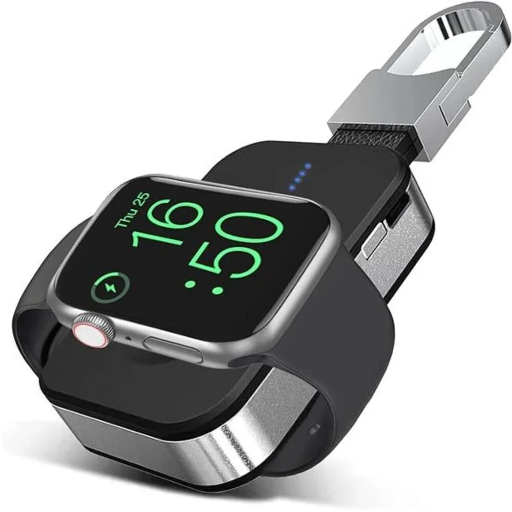 Portable Wireless Charger for Apple Watch 9/8/7/6/5/4/3/2/1/SE, 1000mAh Magnetic